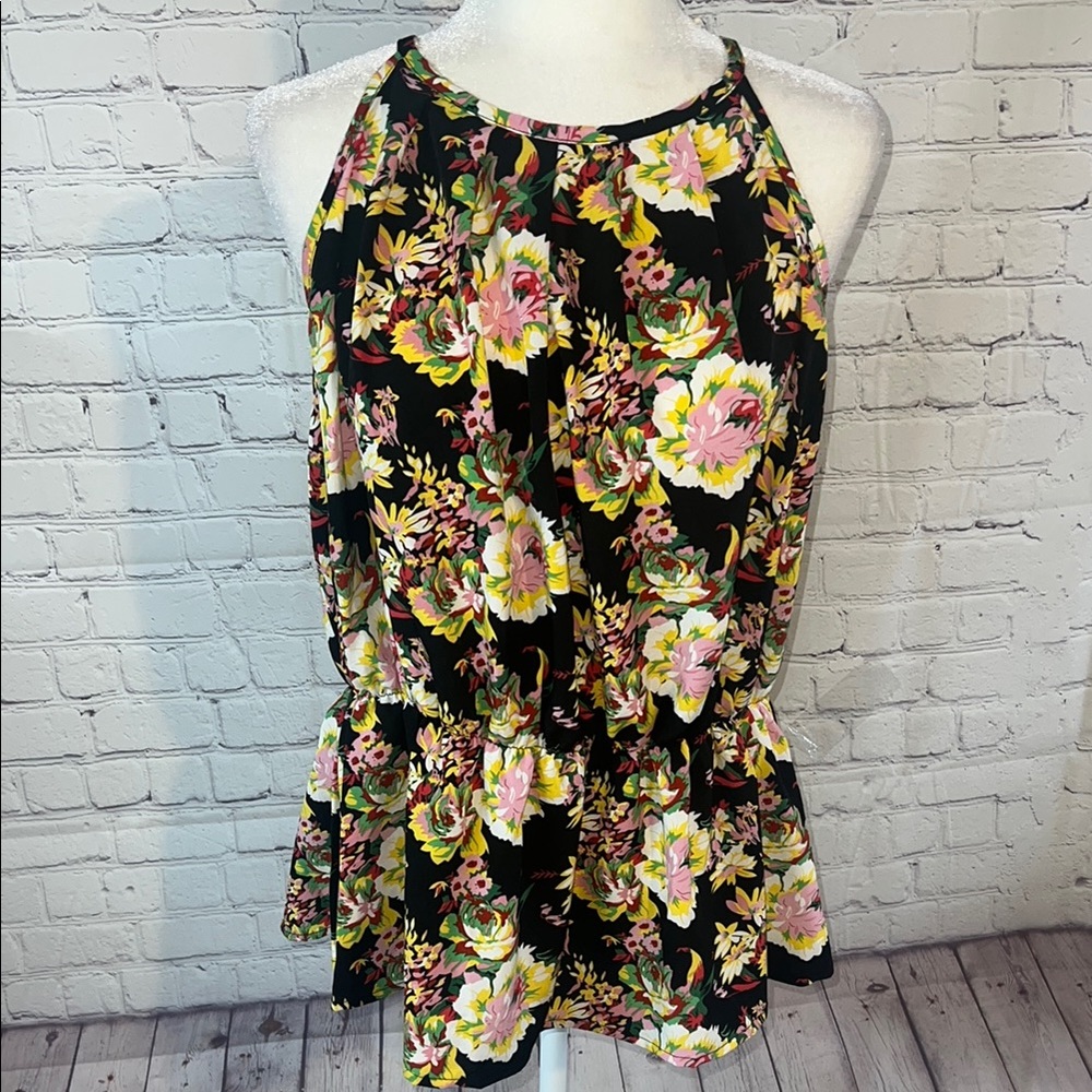 3X SHEIN Floral Halter Neck Women's Top. Like new. Lightweight